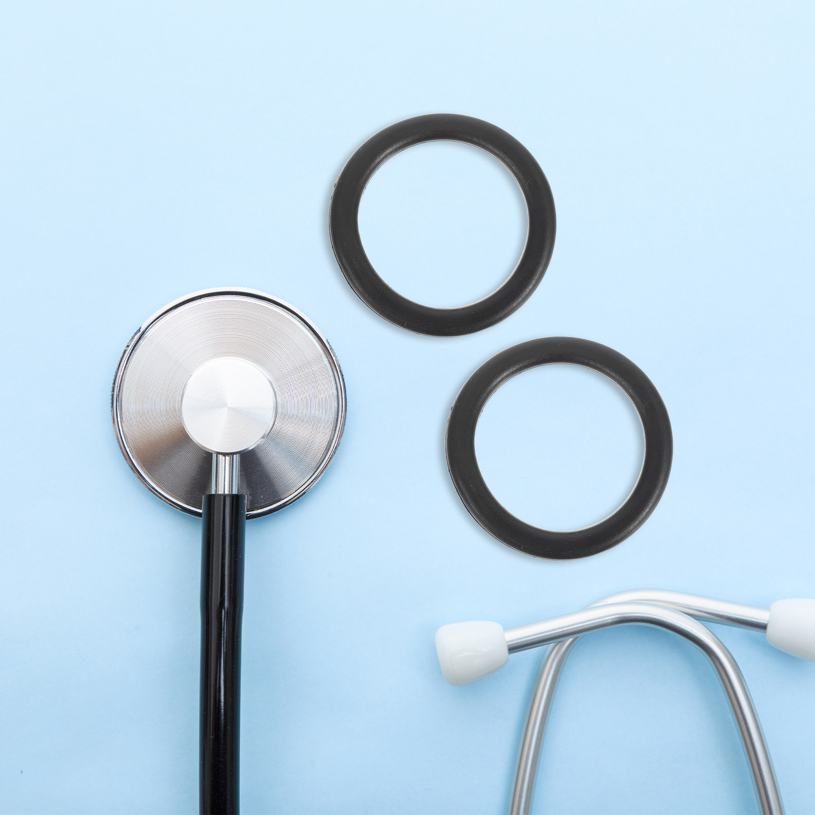Stethoscope - 聴診器用ダイヤフラム冷却リング10個入り。浮遊式で保温性に優れ、正確な聴診を可能にし、取り付けも簡単。医療用。