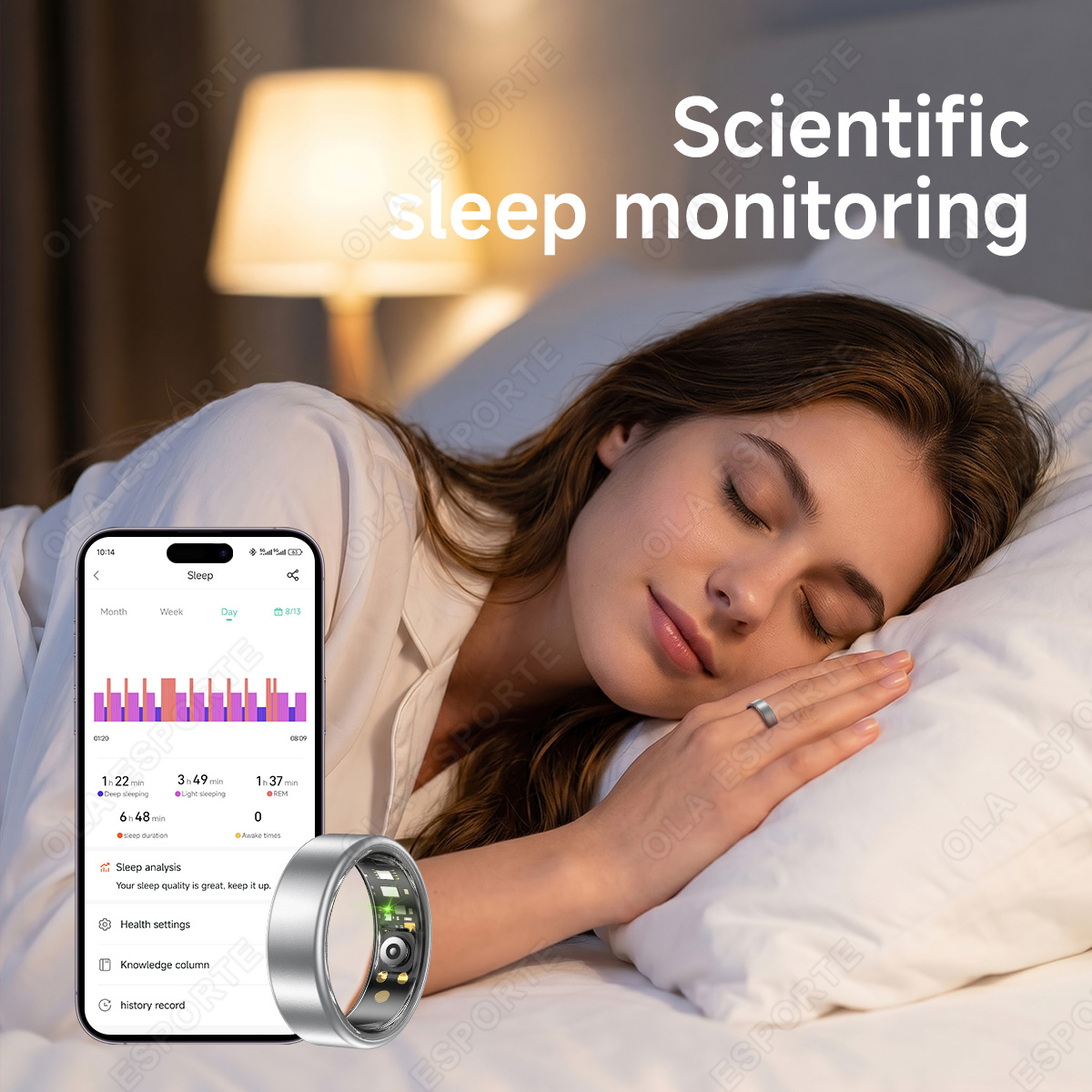 全サイズ（6～14）対応。女性・男性向けスマートリング。心臓 - Blood Pressure Monitor のレビューと価格