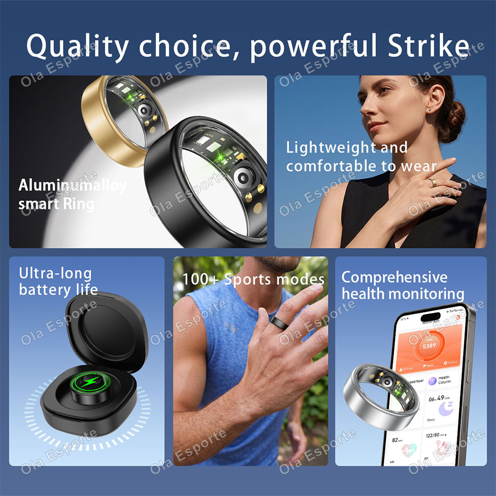Ola Esporte スマートリング男性女性カップルスマー - Blood Pressure Monitor のレビューと価格