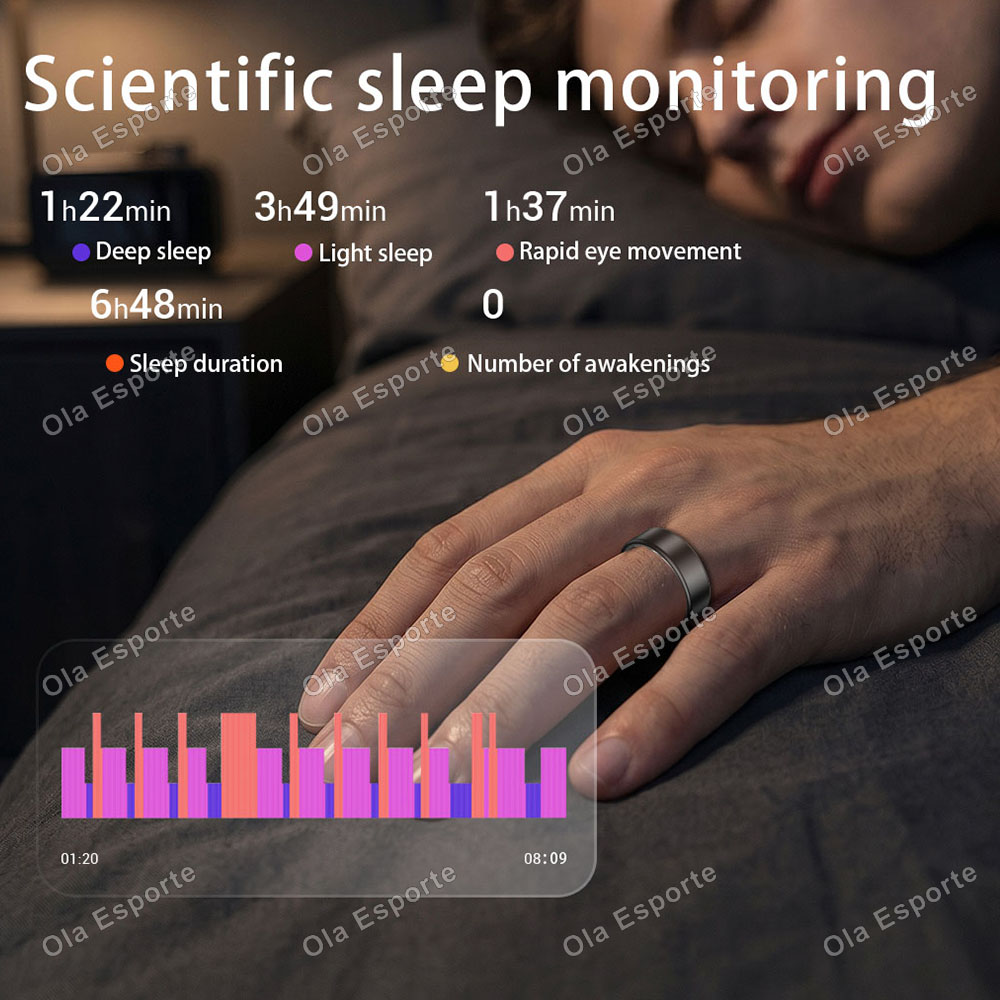 Ola Esporte スマートリング男性女性カップルスマー - Blood Pressure Monitor のレビューと価格